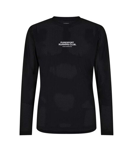 T-shirt Manches Longues Course À Pied Homme Noir Puresport