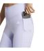 Legging Optime Femme Rose Violet Blanc Adidas-4