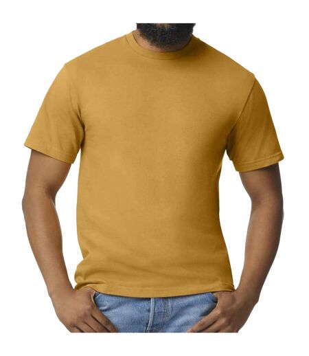 Gildan Mens Midweight Soft Touch T-Shirt (Mustard) - UTPC5346