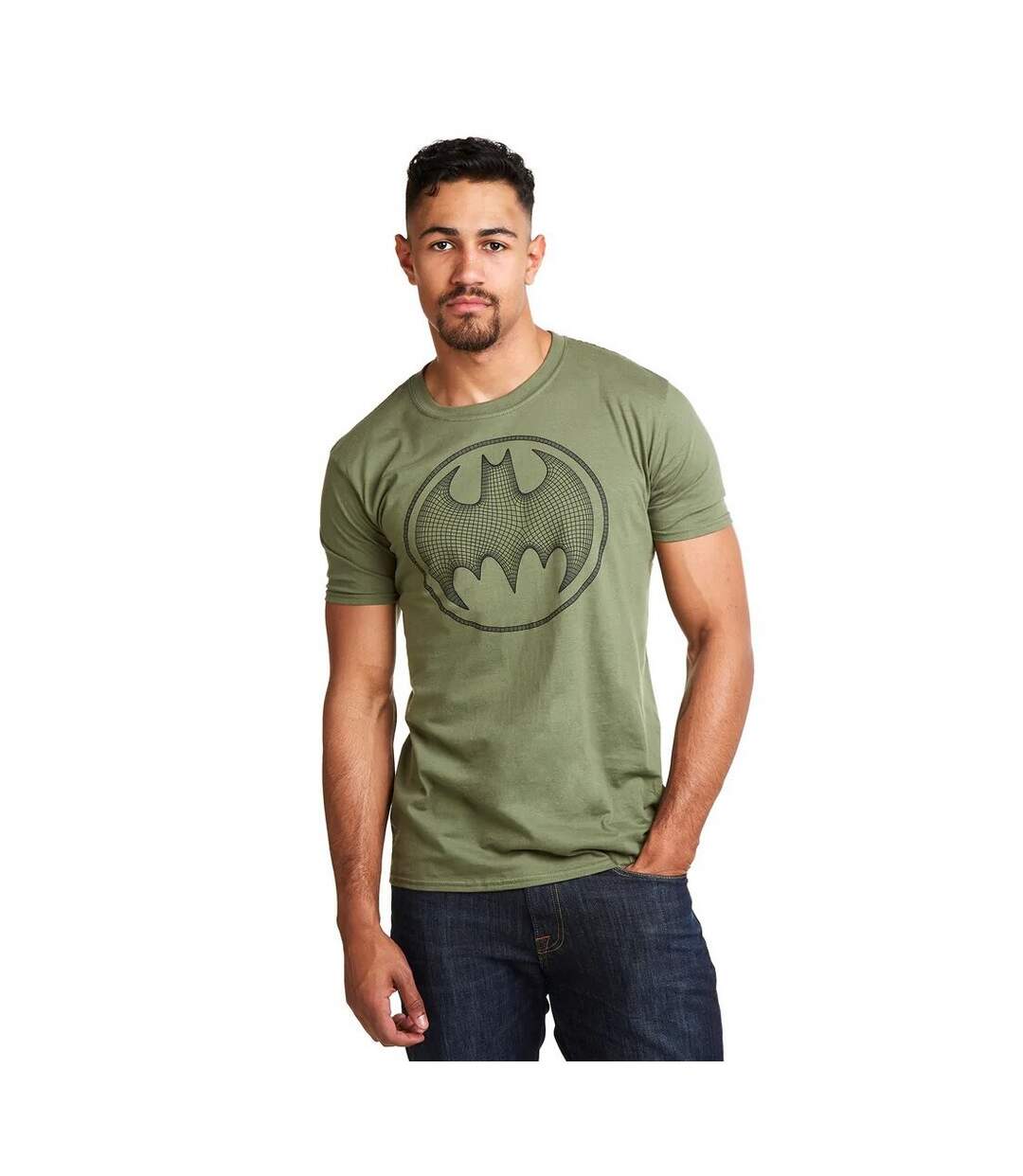 Batman - T-shirt - Homme (Vert kaki) - UTTV492