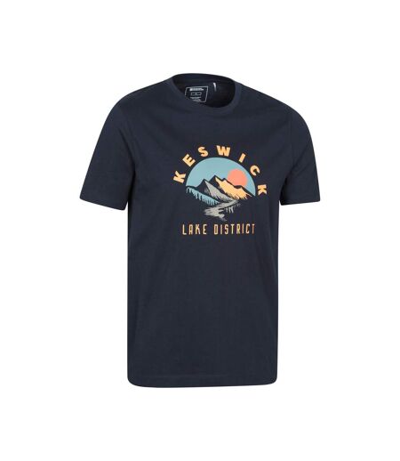 Mens Keswick Short-sleeved T-shirt Navy Mountain Warehouse