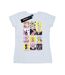 Disney T-shirt en coton à carreaux Fée Clochette Femme/Femme (Blanc) - UTBI43860-1