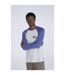 Mens Sander Organic Long-sleeved T-shirt Blue Animal-1