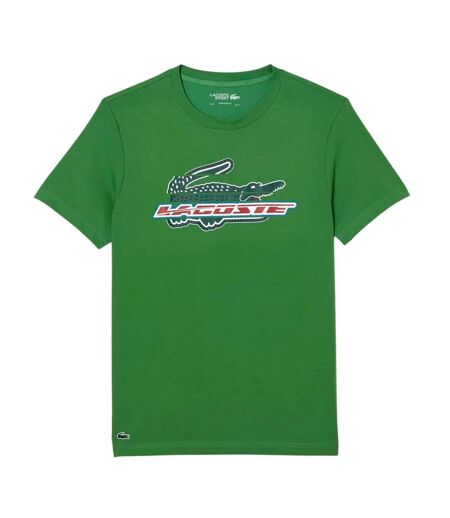 Mens Quick Dry Crew Neck T-shirt Green Lacoste