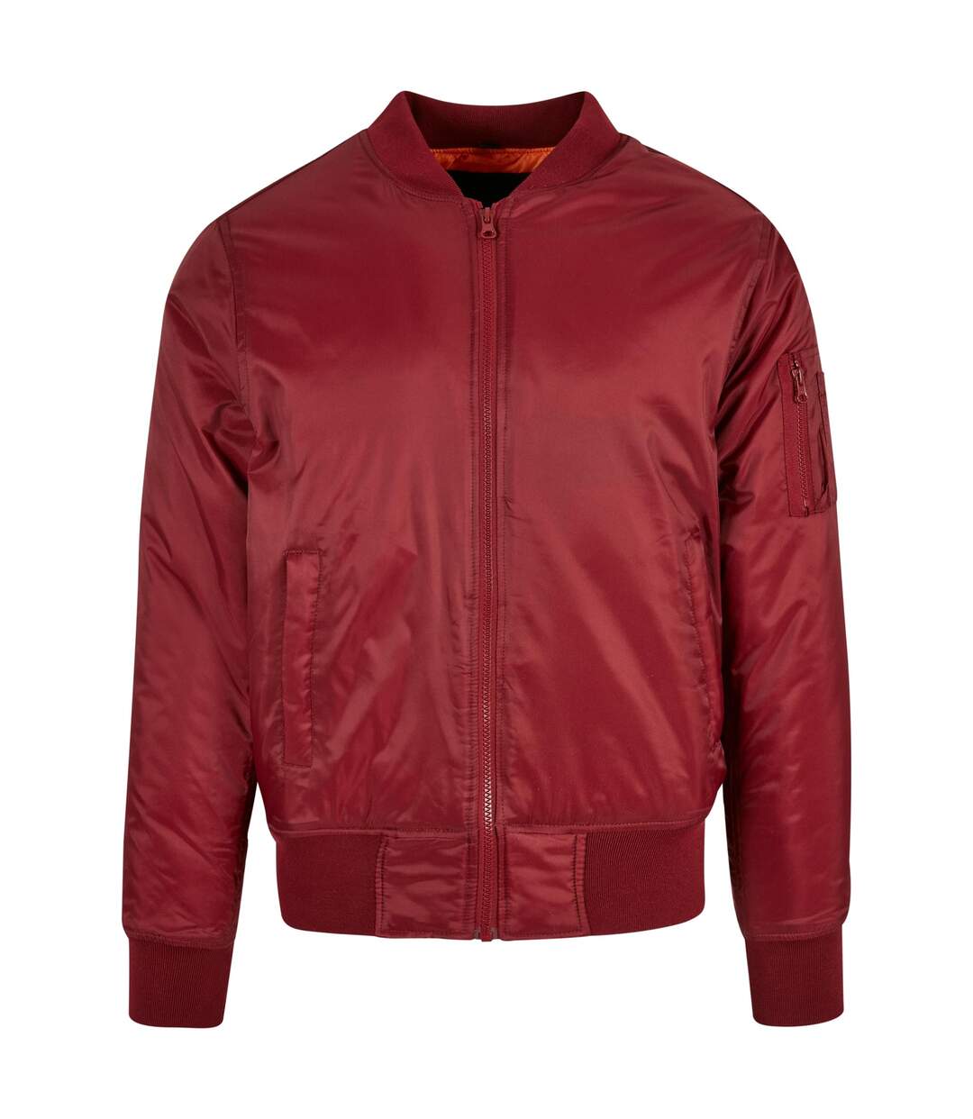 Blouson Aviateur Homme Bordeaux Build Your Brand-1