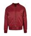 Blouson Aviateur Homme Bordeaux Build Your Brand-1