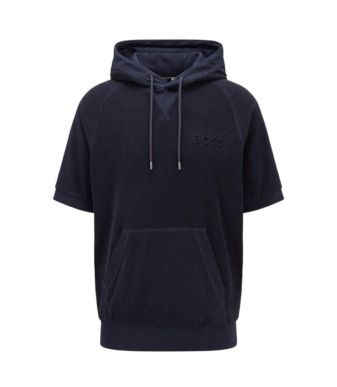 Sweat Manches Courtes Sealy Homme Bleu Foncé Boss-2