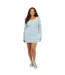 Robe Courte Manches Longues Femme Bleu Foncé Brave Soul-1