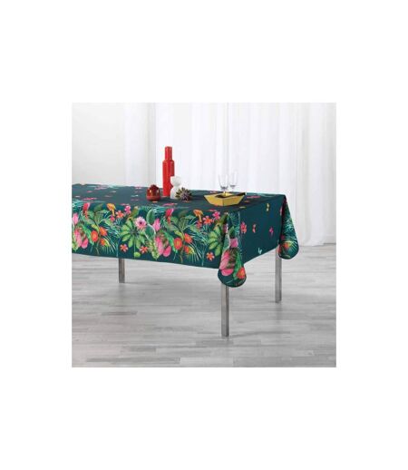 Nappe Antitache Tropical Vintage 150x240cm Bleu