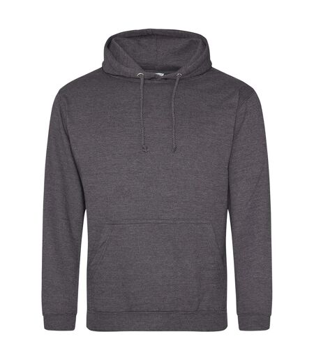 Sweat À Capuche College Adulte Charbon Awdis