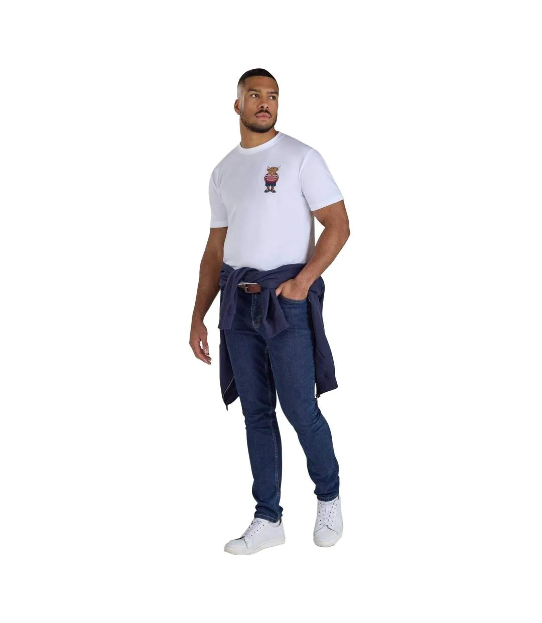 T-shirt Bully Boy Homme Blanc Raging Bull-1