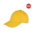 Lot de 2  Memphis casquettes adulte jaune Result