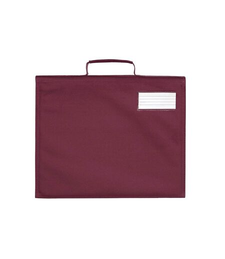 Quadra Classic Reflective Book Bag (Burgundy) (One Size)