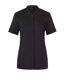 Womens/ladies Green-generation Short-sleeved Chef Jacket Black Karlowsky-1