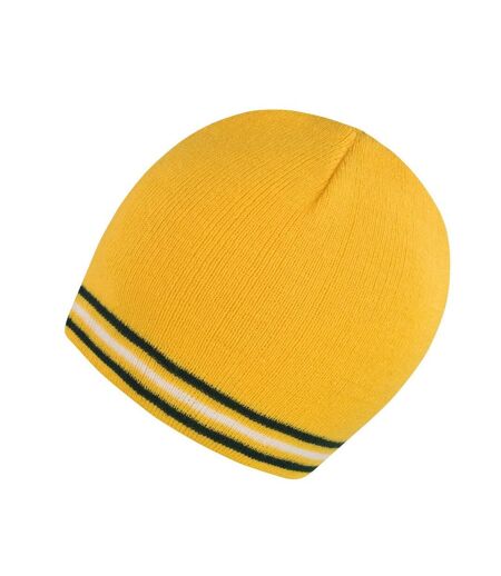 Bonnet National Adulte Jaune Or Vert Blanc Result Winter Essentials
