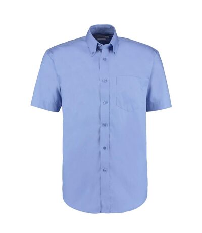 Kustom Kit Mens Short Sleeve Corporate Oxford Shirt (Mid Blue) - UTBC595