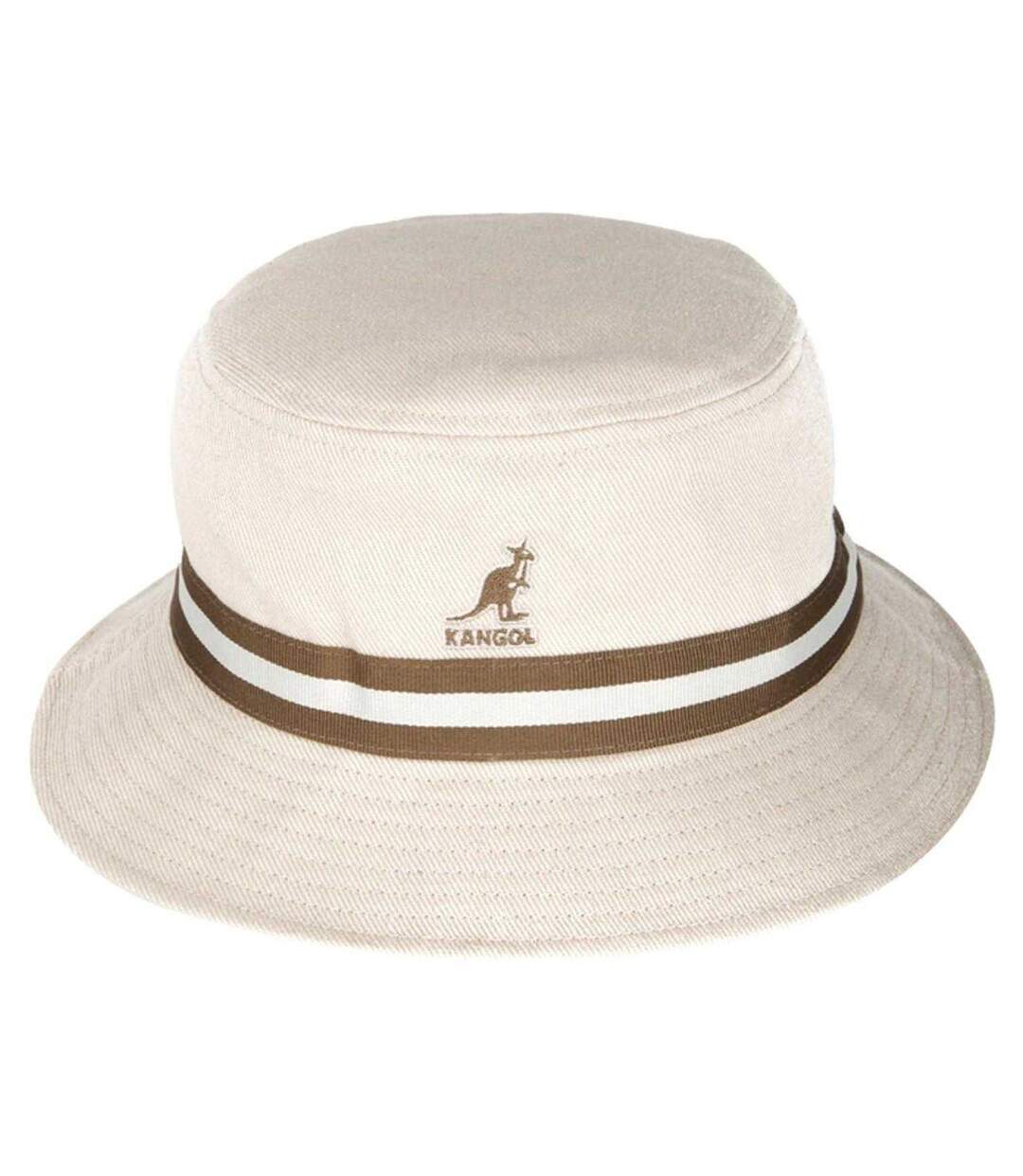 Bob Motif/style Rayé Adulte Beige Kangol-1
