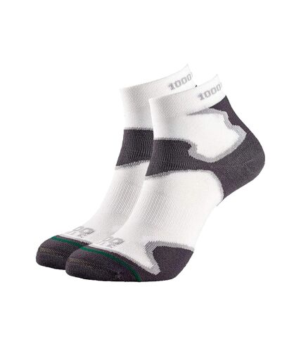 1000 Mile Womens/Ladies Fusion Socks (White/Gray)