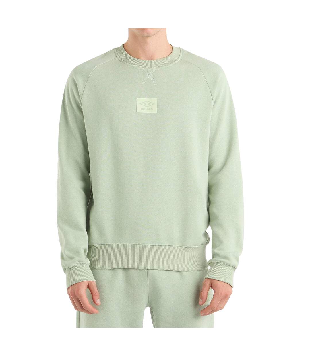 Mens Logo Sweatshirt Frosty Green Umbro-2