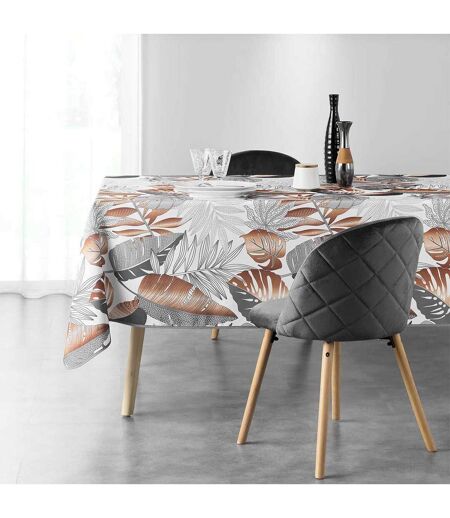 Nappe Imprimée Alianor 150x240cm Gris & Blanc