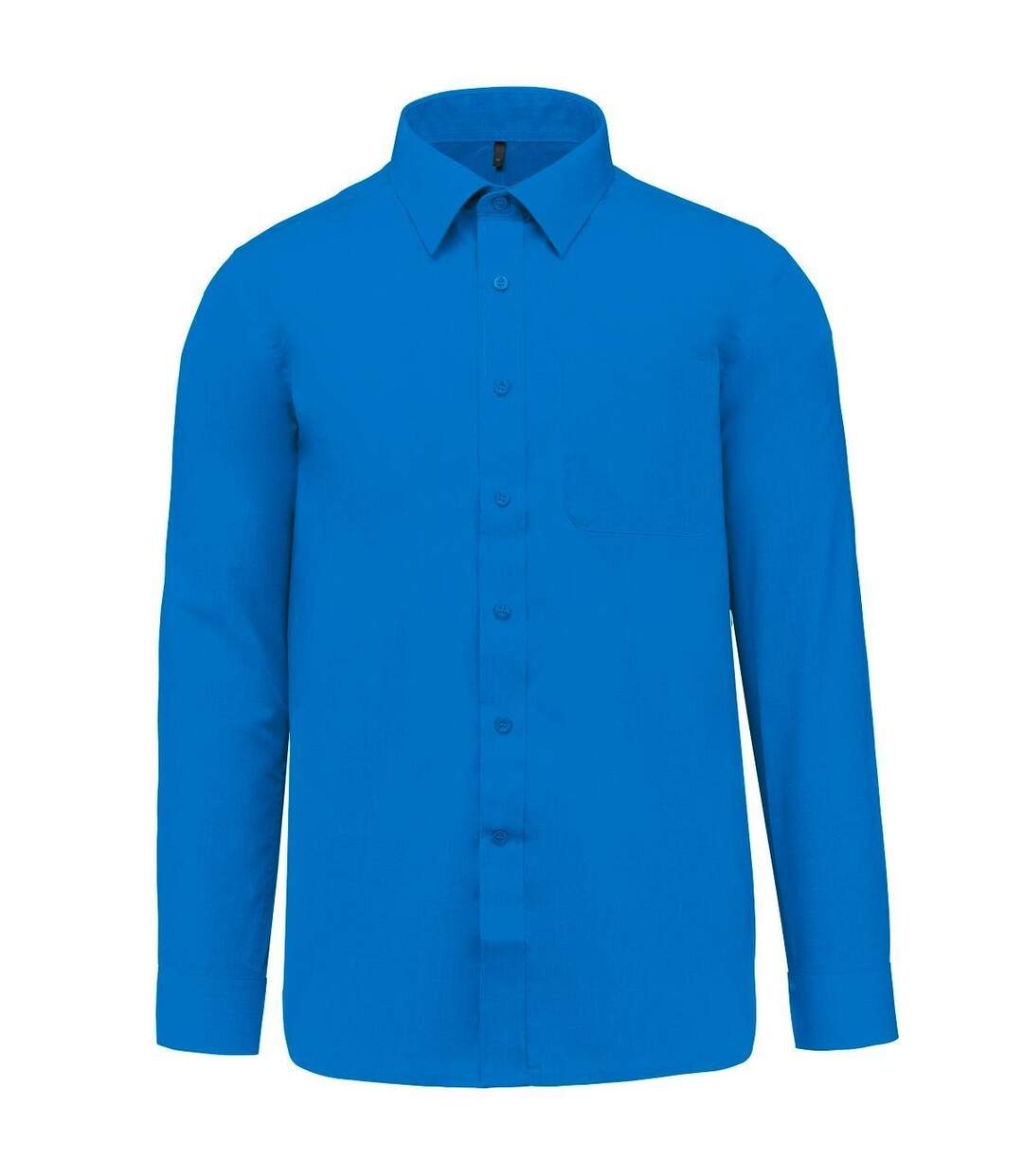 Chemise popeline manches longues - Homme - K545 - bleu turquoise