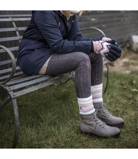 Ladies Twist Patterned Thick Winter Thermal Socks