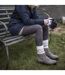 Ladies Twist Patterned Thick Winter Thermal Socks-3