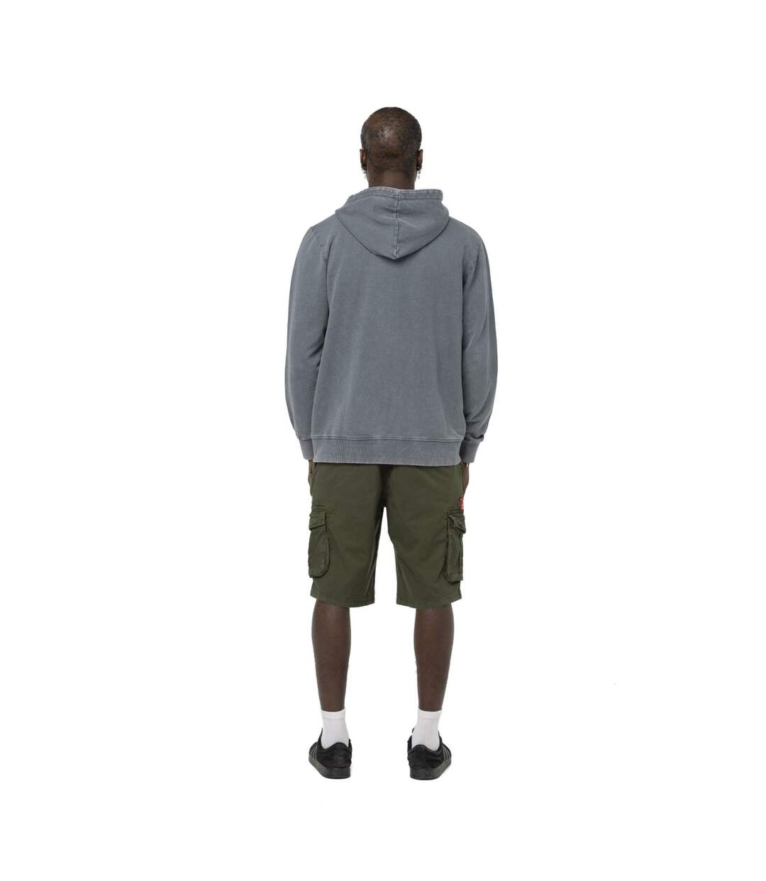 Sweat zippé à capuche homme terry en acid wash Cruz Vondutch-3
