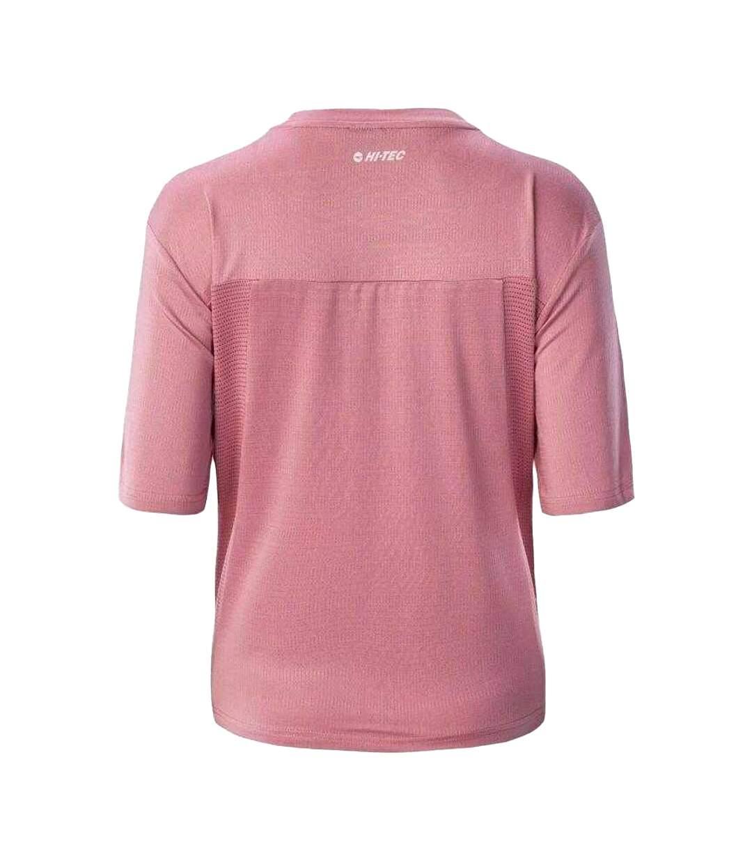 T-shirt Elsu Femme Rose Hi-Tec-2