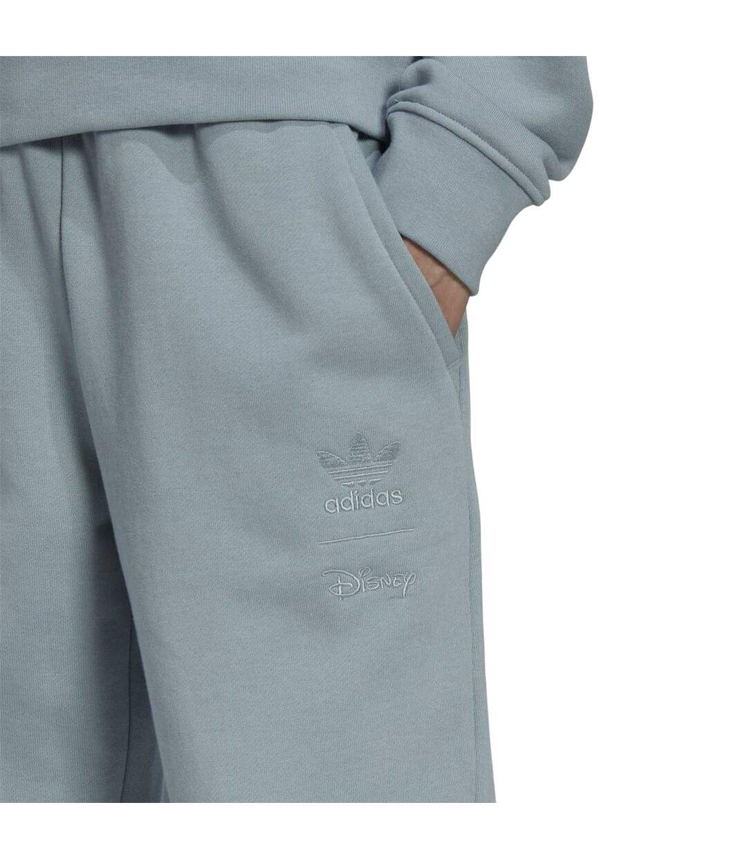 Womens/ladies Disney Mickey Mouse Joggers Grey Adidas-4