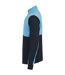 Mens quarter zip track top navy/sky blue Finden & Hales-3