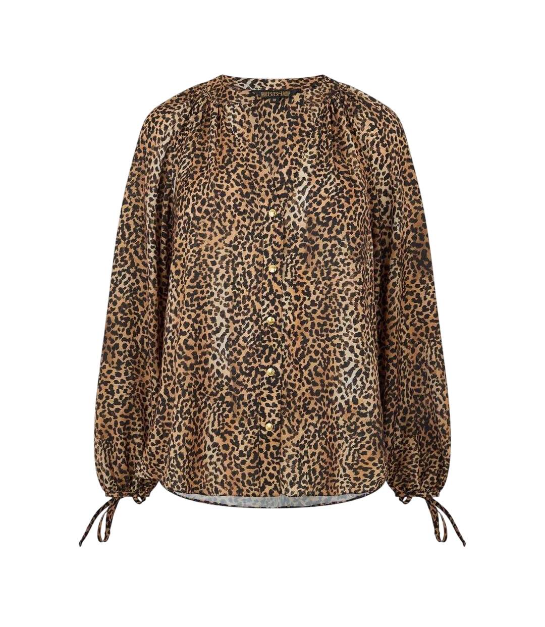 Blouse Motif/style Imprimé Léopard Femme Marron Noir Biba-2