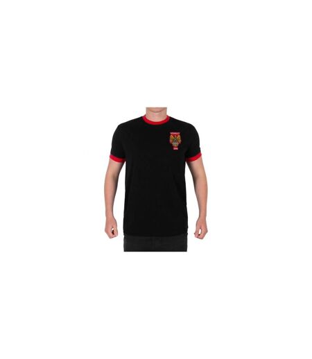 Mens United Wembley 1958 Crest T-shirt Black Fan Originals