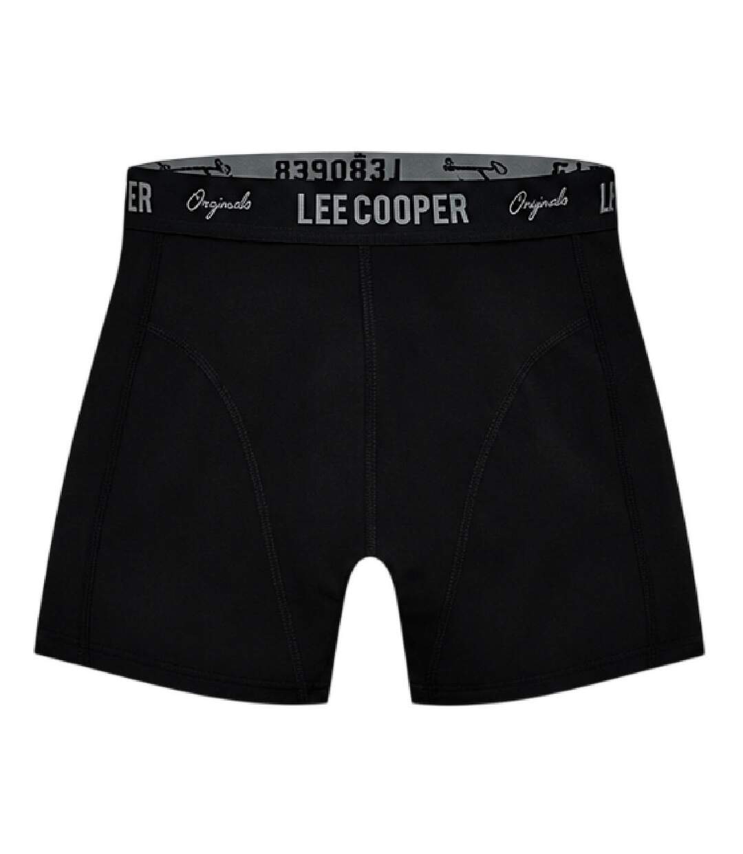 Lot De 5  Boxers Homme Noir Bleu Marine Gris Chiné Lee Cooper-4