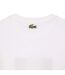 Womens/ladies Printed Pique T-shirt White Lacoste-4