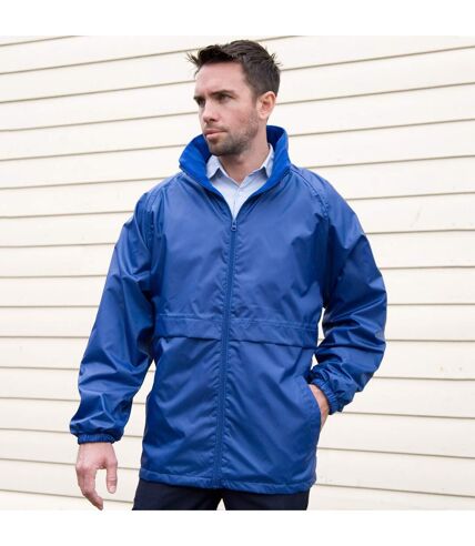 Result Mens Core Adult DWL Jacket (With Fold Away Hood) (Royal) - UTBC896