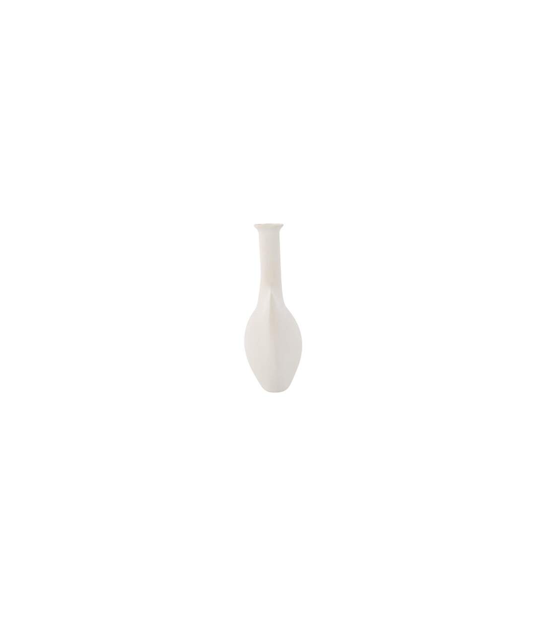 Vase Design en Céramique Madison 22cm Blanc Cassé-2