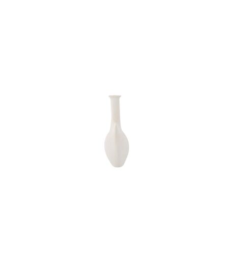 Vase Design en Céramique Madison 22cm Blanc Cassé