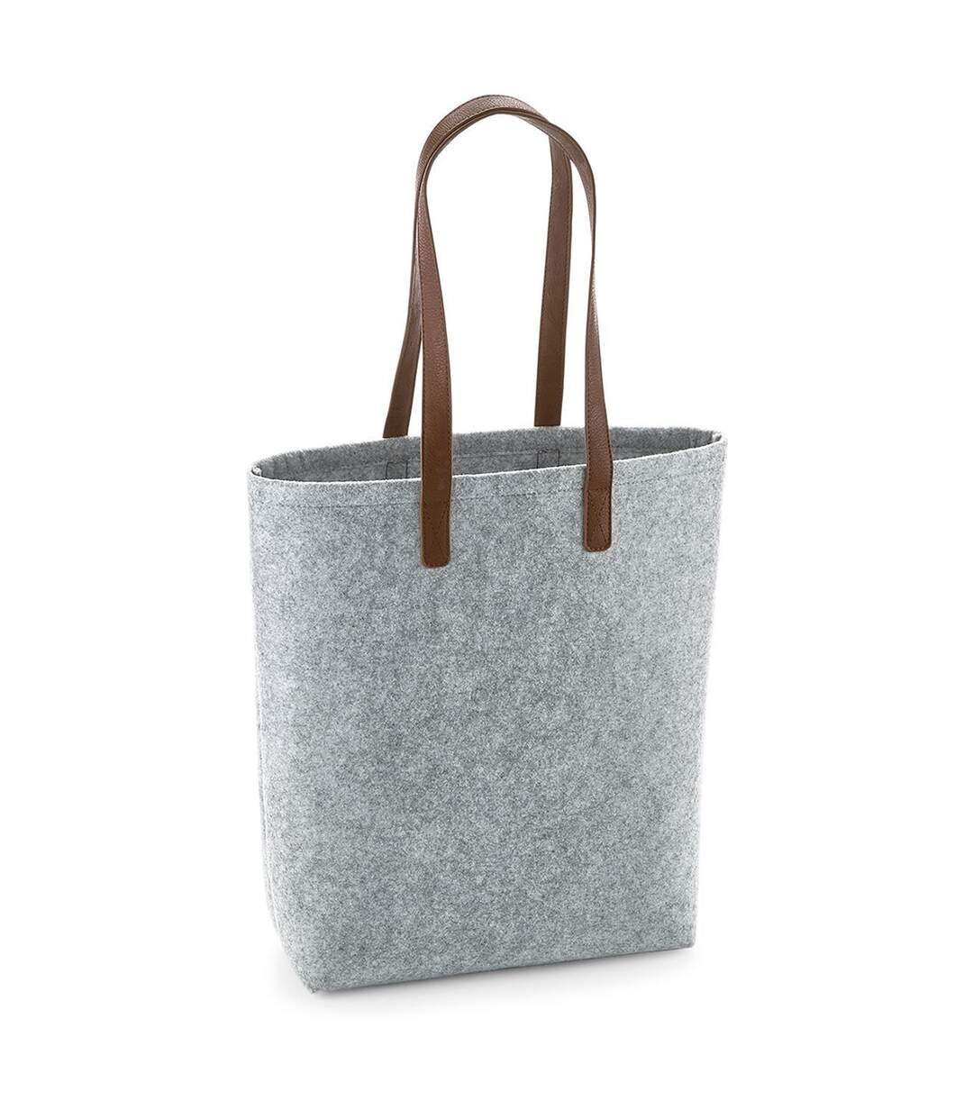 Sac en feutre - shopping - plage - BG738 - gris-2