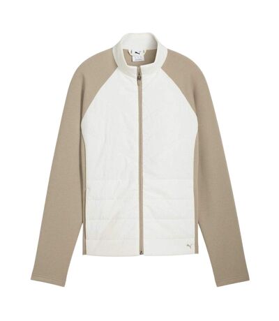 Womens/ladies Cloudspun Hybrid Fitted Jacket Warm White Puma