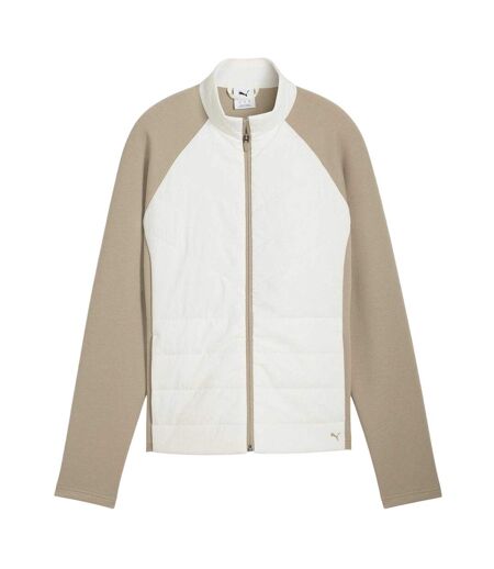Womens/ladies Cloudspun Hybrid Fitted Jacket Warm White Puma