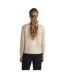 Womens/ladies Turtle Neck Raglan Sweatshirt Whitecap Grey Pieces-4