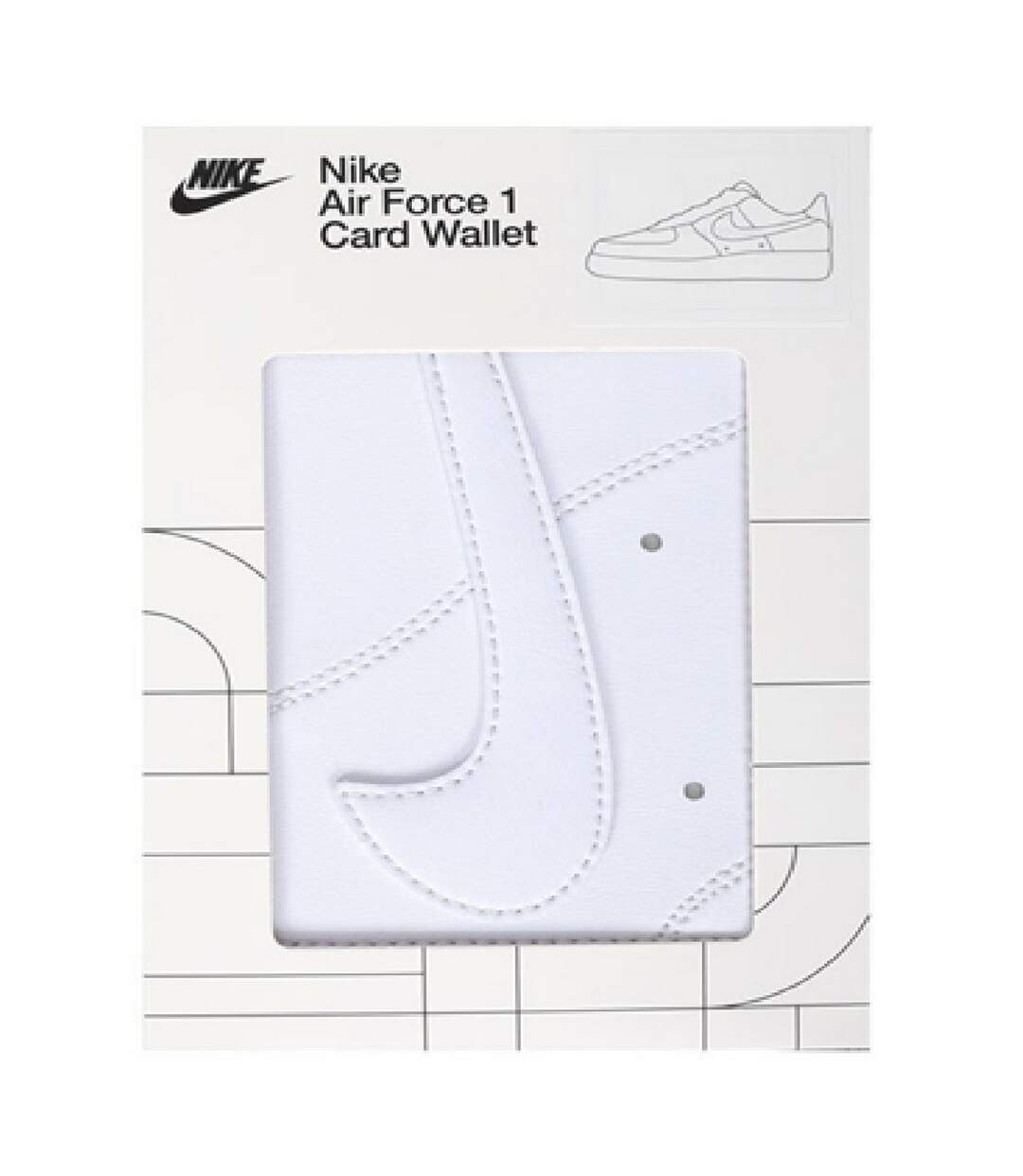 Porte-cartes Air Force Taille Unique Blanc Nike-3
