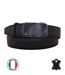 Ceinture homme cuir noir - Boucle automatique - Sophistication et confort-1