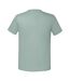 T-shirt Iconic Hommes Vert De Gris Fruit Of The Loom-2
