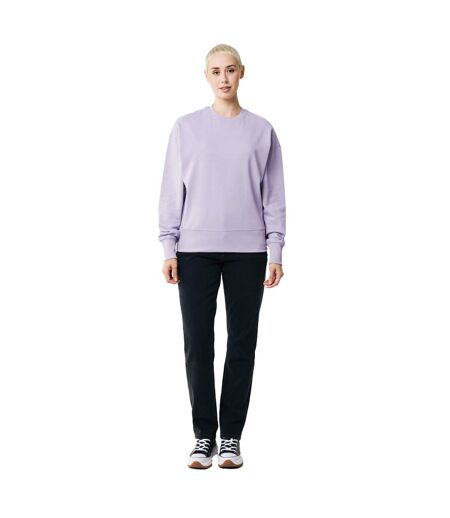 Unisex adult kruger recycled cotton crew neck relaxed fit sweatshirt lavender Iqoniq