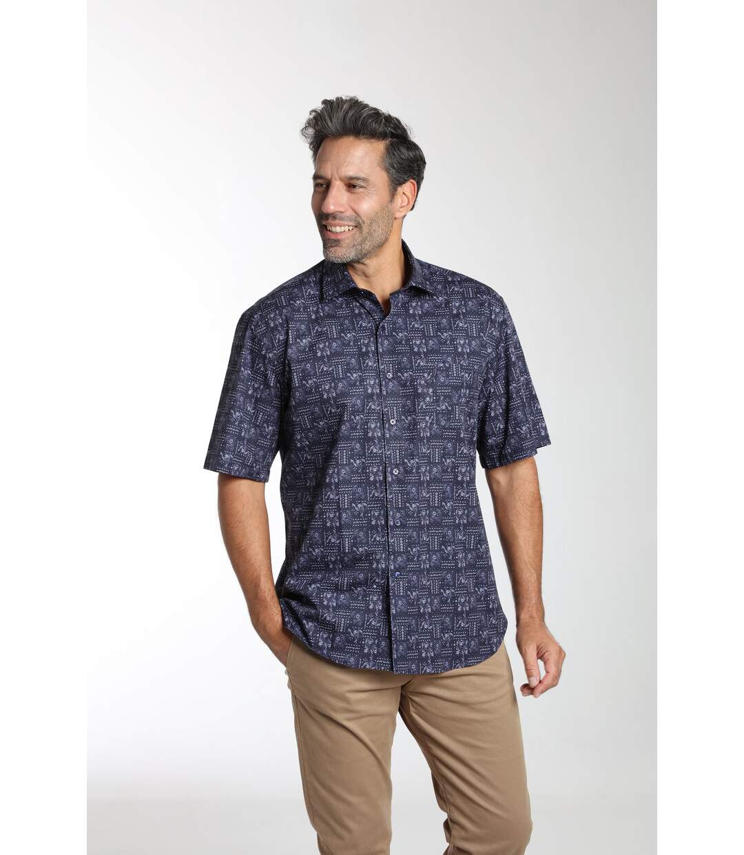 Chemise manches longues en coton CHAN-2