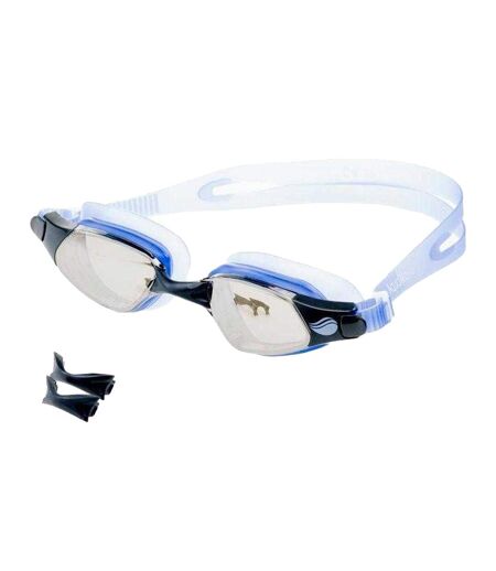 Lunettes De Natation Petrel Adulte Noir Bleu Aquawave