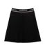 Womens/ladies Pleated Elasticated Waist Skirt Black Lacoste-2