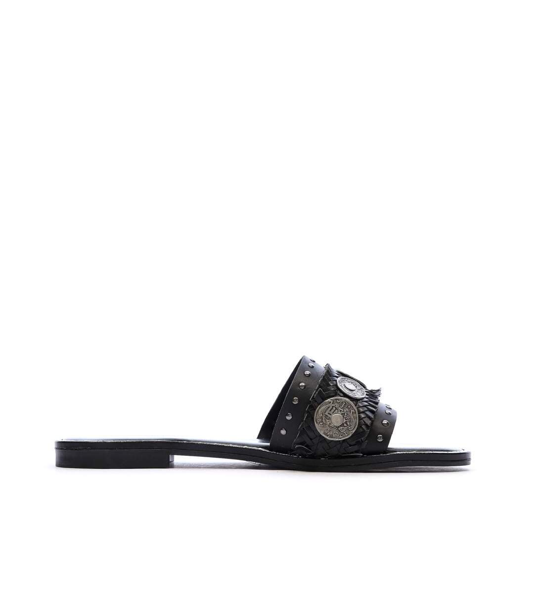 Sandales noir femme replay nairobi mule-2